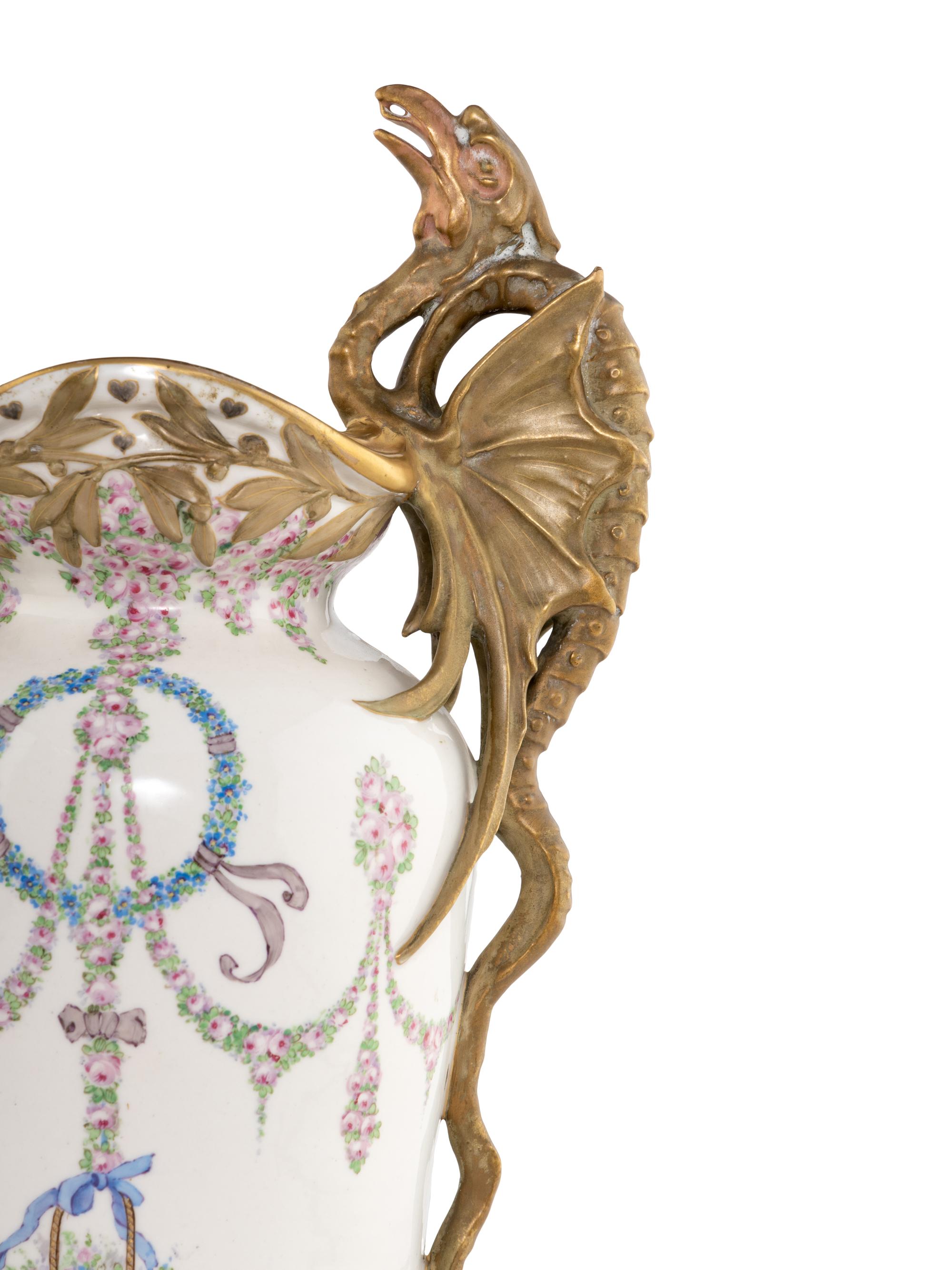 An Amphora (Reissner, Stellmacher and Kessel) Earthenware 'Dragon' Vase