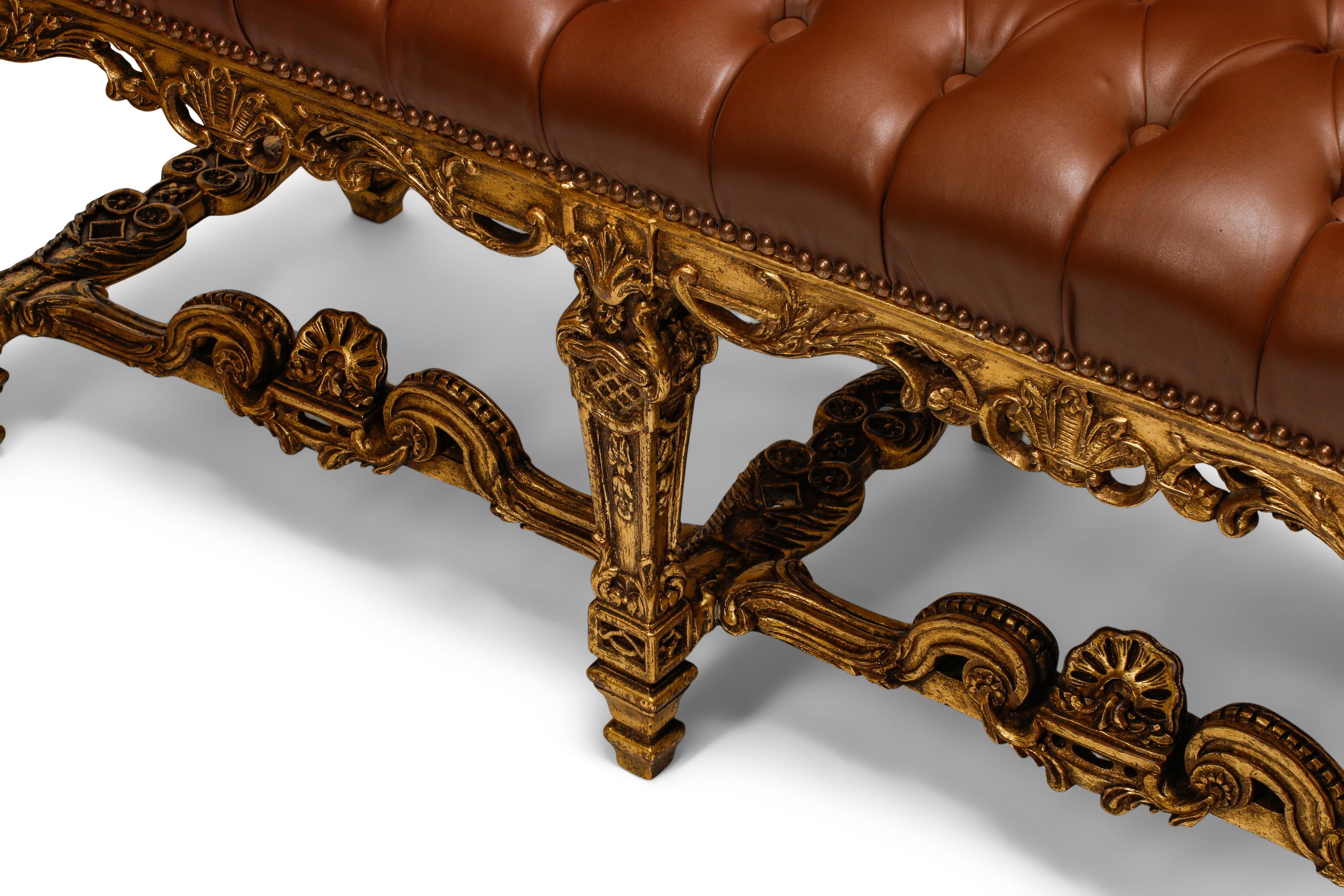 A Pair of Régence Style Giltwood Window Seats