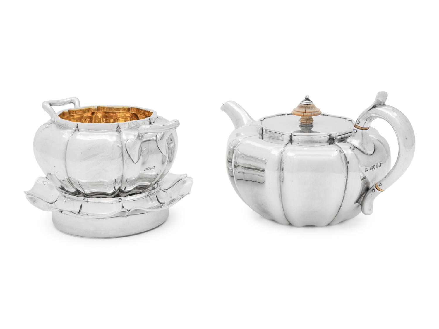 A Collection of English Silver Hollowware Articles