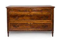 A Louis XVI Style Carved Fruitwood Commode — 20TH CENTURY