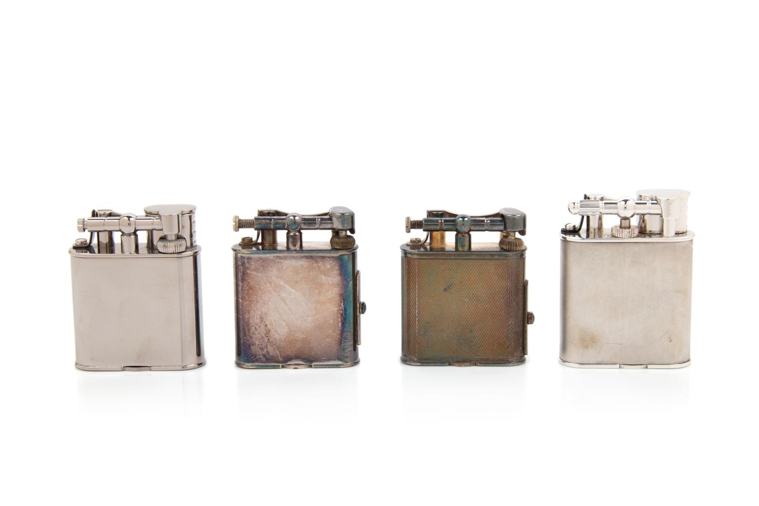 Four Dunhill Lift-Arm Lighters