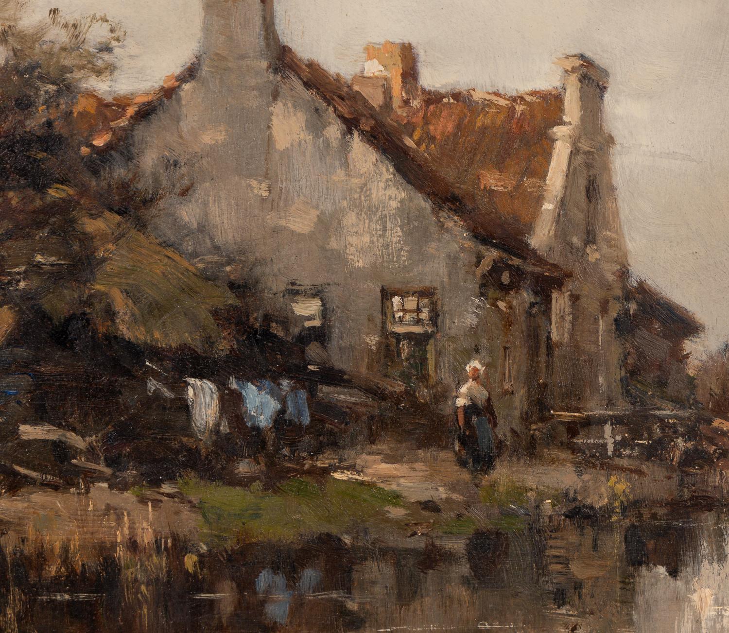 Old Homestead, on Canal at Diemen