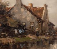 Old Homestead, on Canal at Diemen