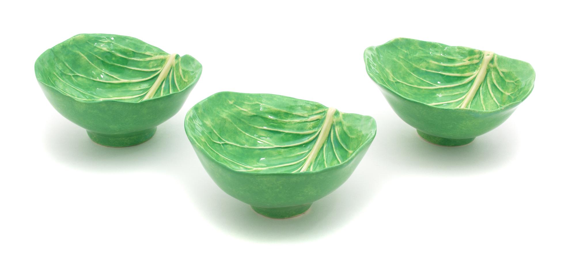 A Set of Six Dodie Thayer Lettuceware Soup Bowls — 20TH CENTURY
