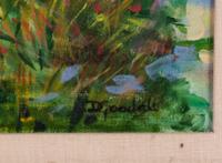 Two Works: Lowland Pathway, Wyoming and Flowers with Ginger Jar