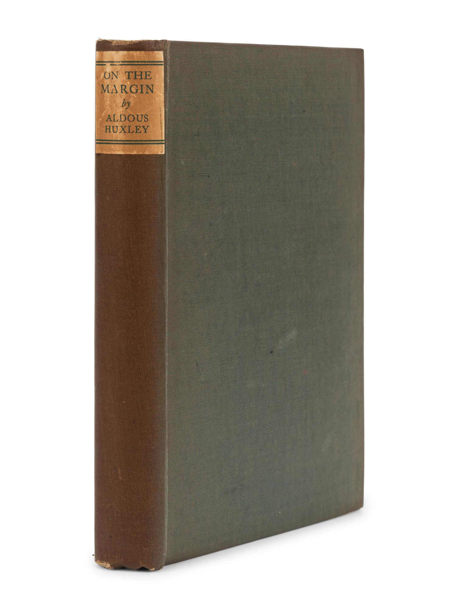 HUXLEY, Aldous (1894-1963). On the Margin. London: Chatto & Windus, 1923.