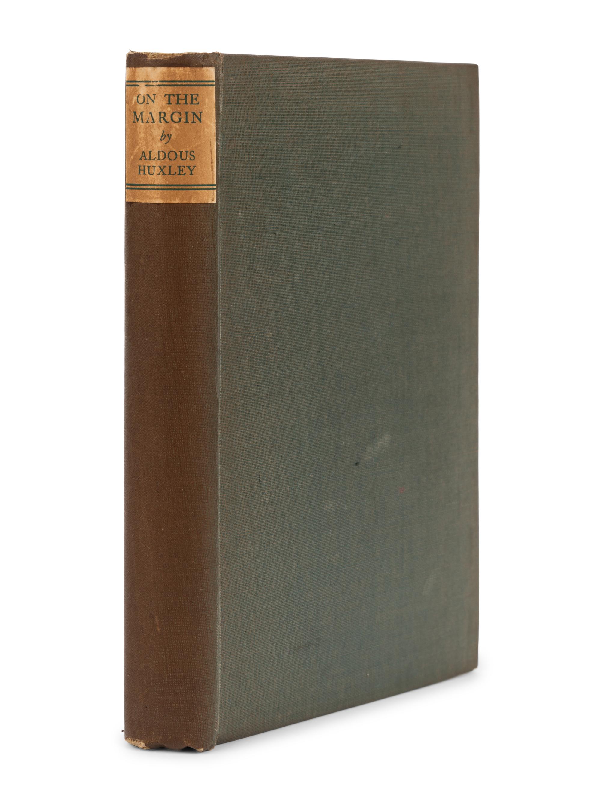 HUXLEY, Aldous (1894-1963). On the Margin. London: Chatto & Windus, 1923.