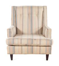 Pair of Lounge Chairs with an Ottoman, Dunbar, USA