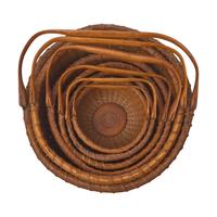 A Group of Six Graduated Nantucket Lightship Baskets