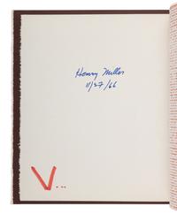 [LOUJON PRESS]. MILLER, Henry (1891-1980). Order and Chaos chez Hans Reichel . Karl Shapiro, foreword. Larence Durrell, introduction. [Tucson, AZ]: Loujon Press of New Orleans, 1966.