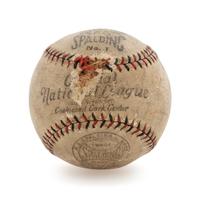 A Frank Frisch Signed Baseball