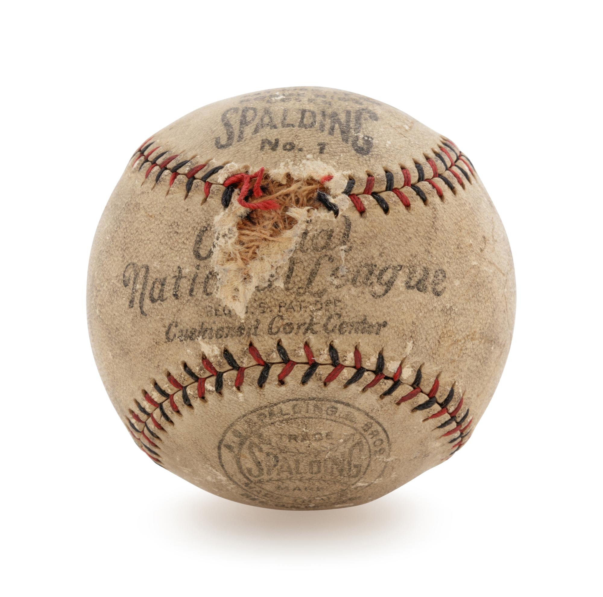 A Frank Frisch Signed Baseball
