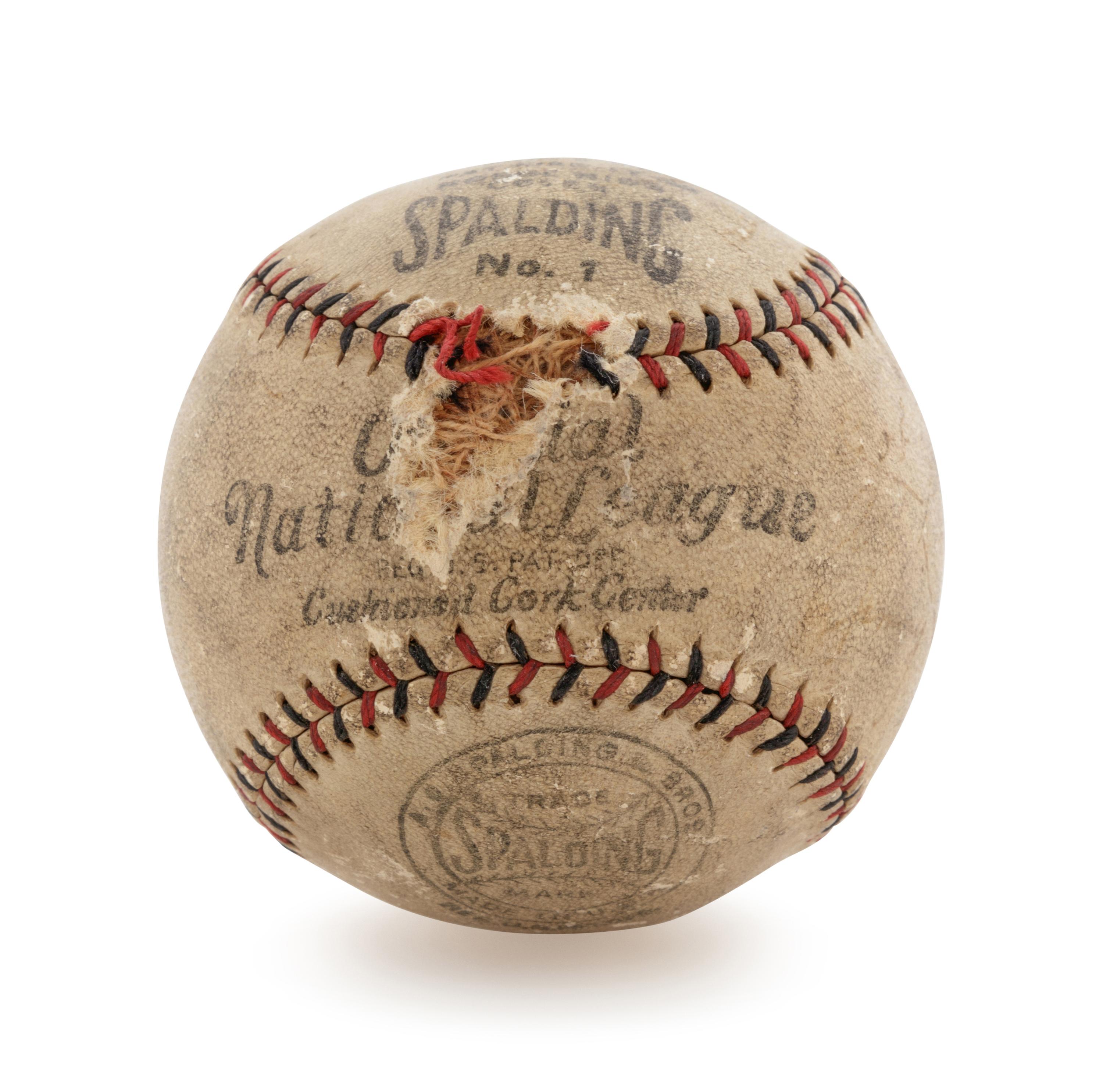 A Frank Frisch Signed Baseball