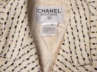 Chanel, White & Black Tweed Jacket