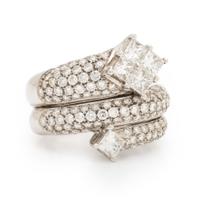 Diamond and White Gold Ring