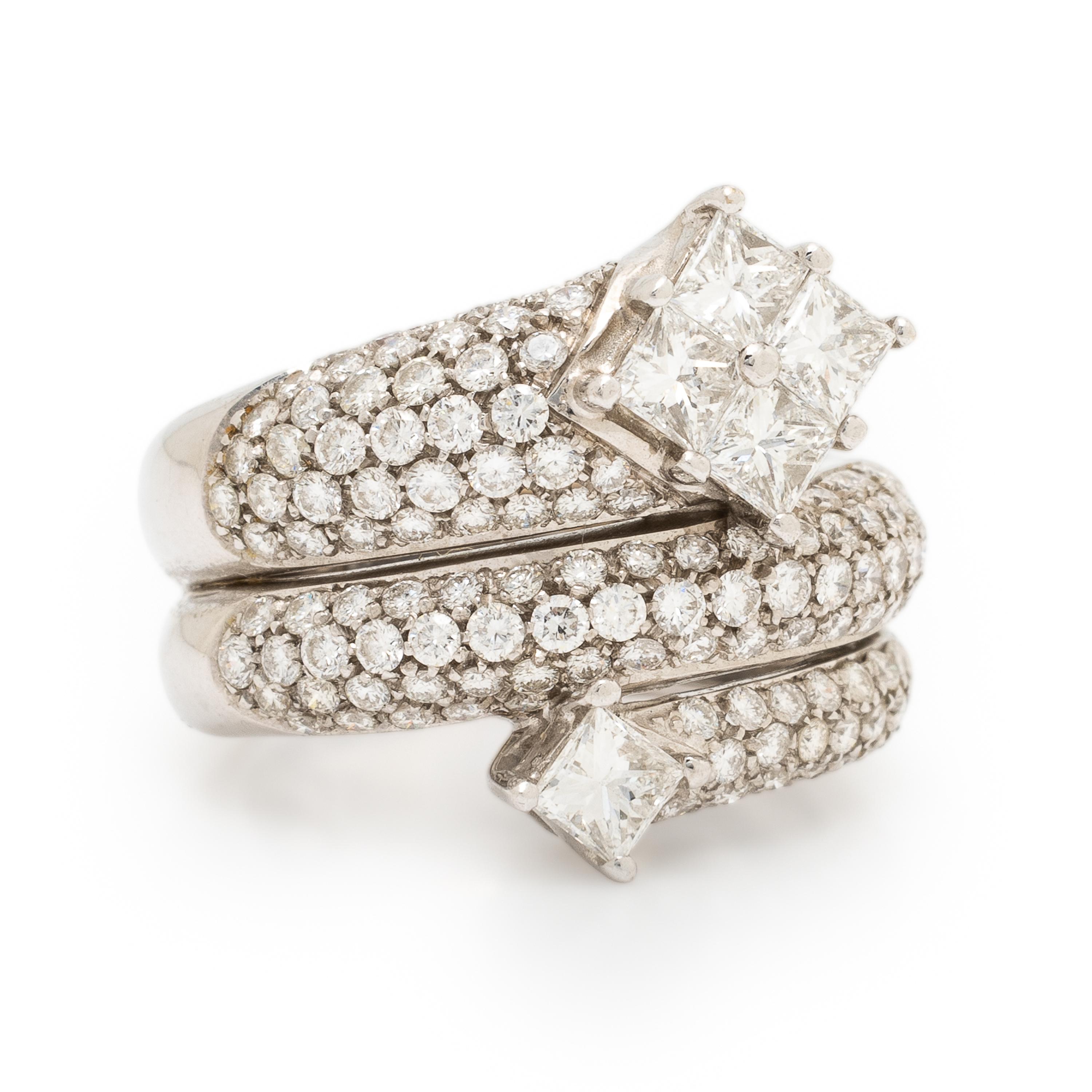 Diamond and White Gold Ring