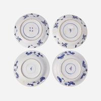 Four assorted Chinese export blue and white porcelain dishes 外銷瓷青花瓷盤一組四件 Kangxi period and later ? ?? ???