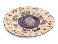 Code Talkers , Polychrome Basketry Tray