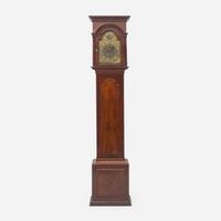 A Queen Anne carved mahogany tall case clock Aaron Miller (died c. 1779), Elizabeth Town, New Jersey, circa 1750-1760