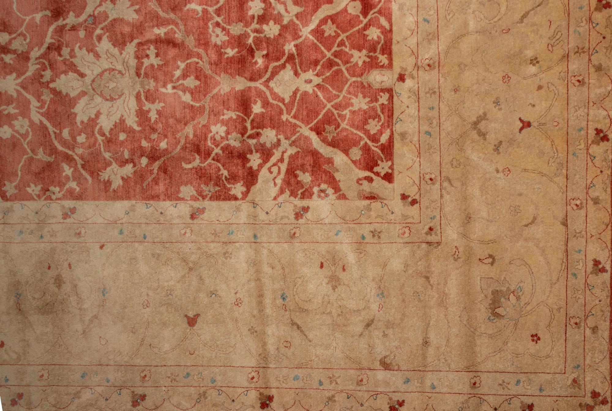 An Indo-Tabriz Wool Rug