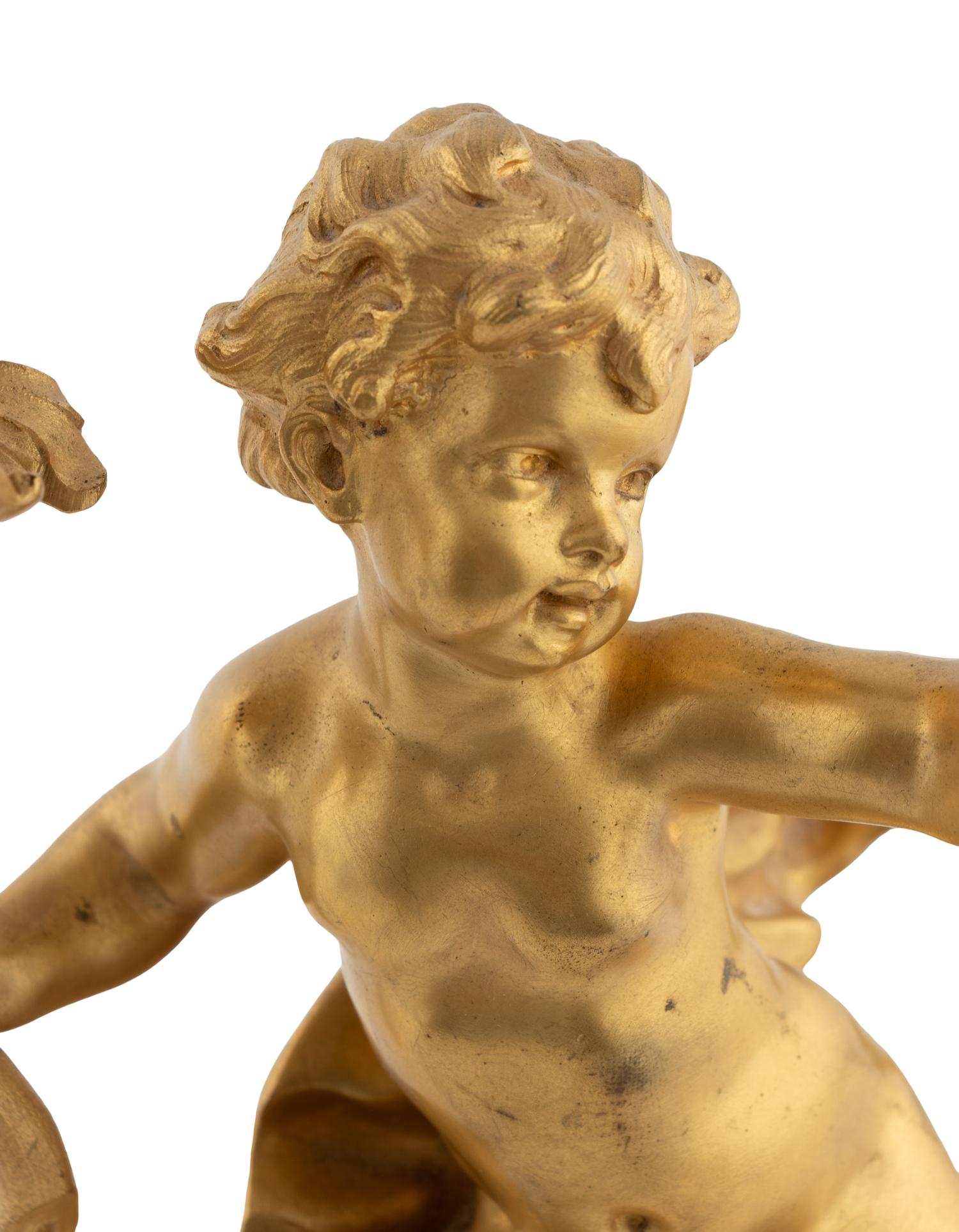 A Louis XV Style Gilt Bronze Candelabrum à Écran