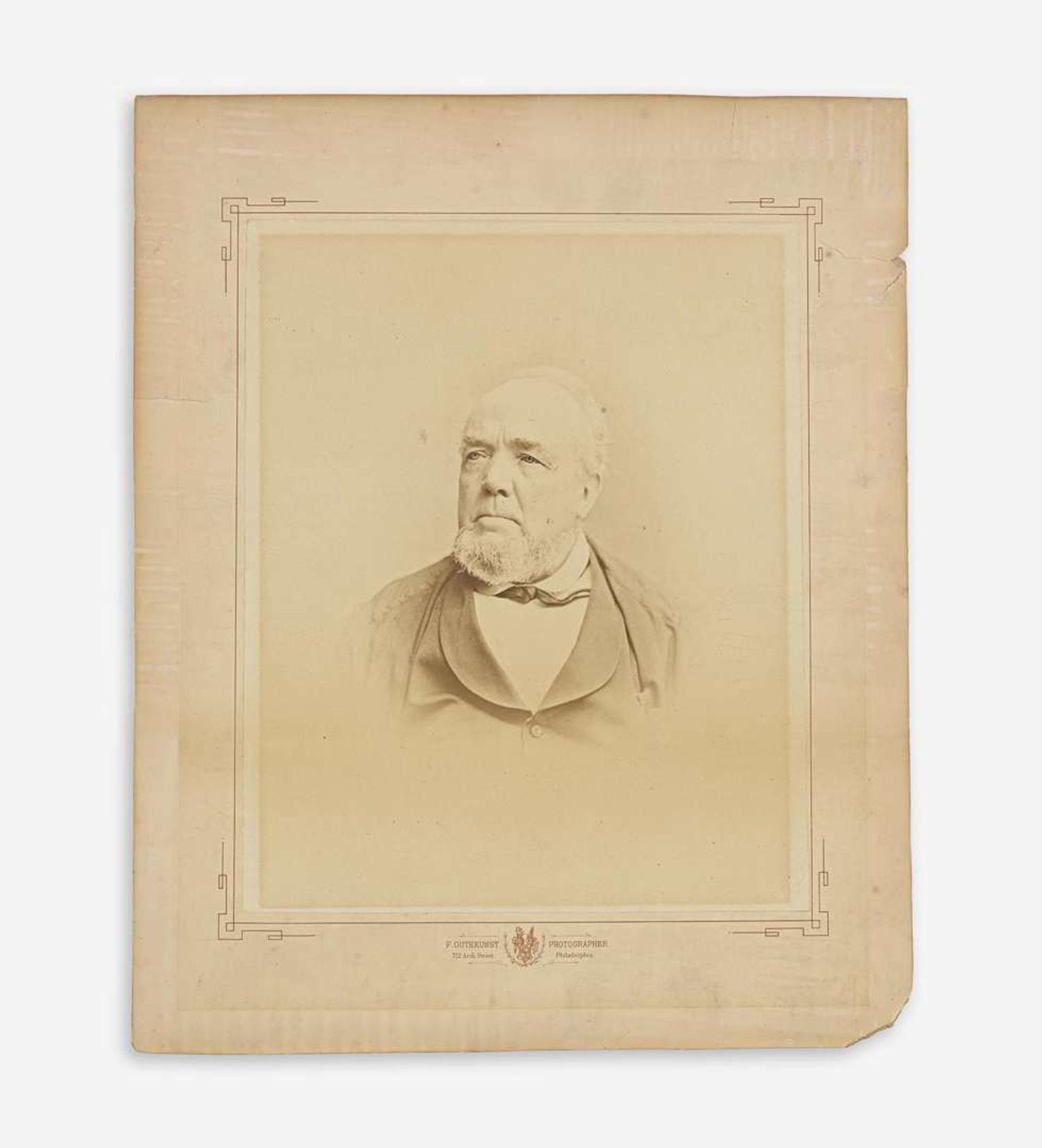 [Philadelphia] [Leary's Book Store] Portrait of Philadelphia Bookseller William A. Leary, Sr.