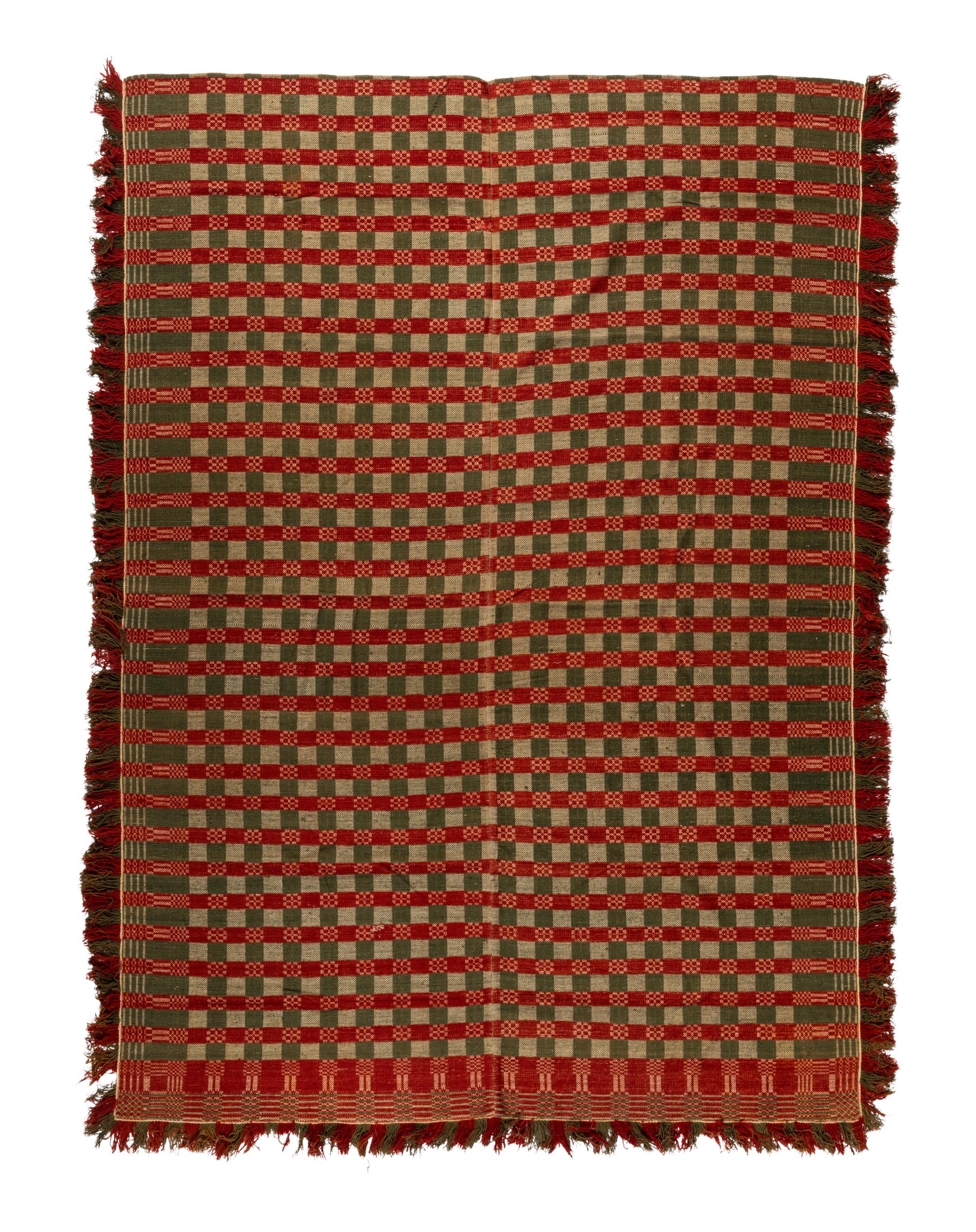 Three Overshot Coverlets