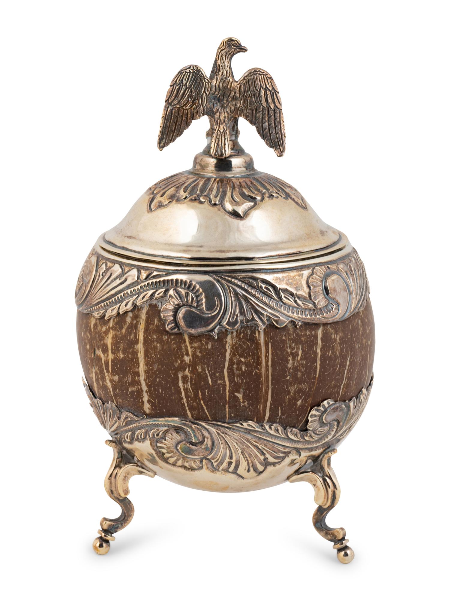 An Argentinian Silver Mounted Coconut Cup — 19TH CENTURY