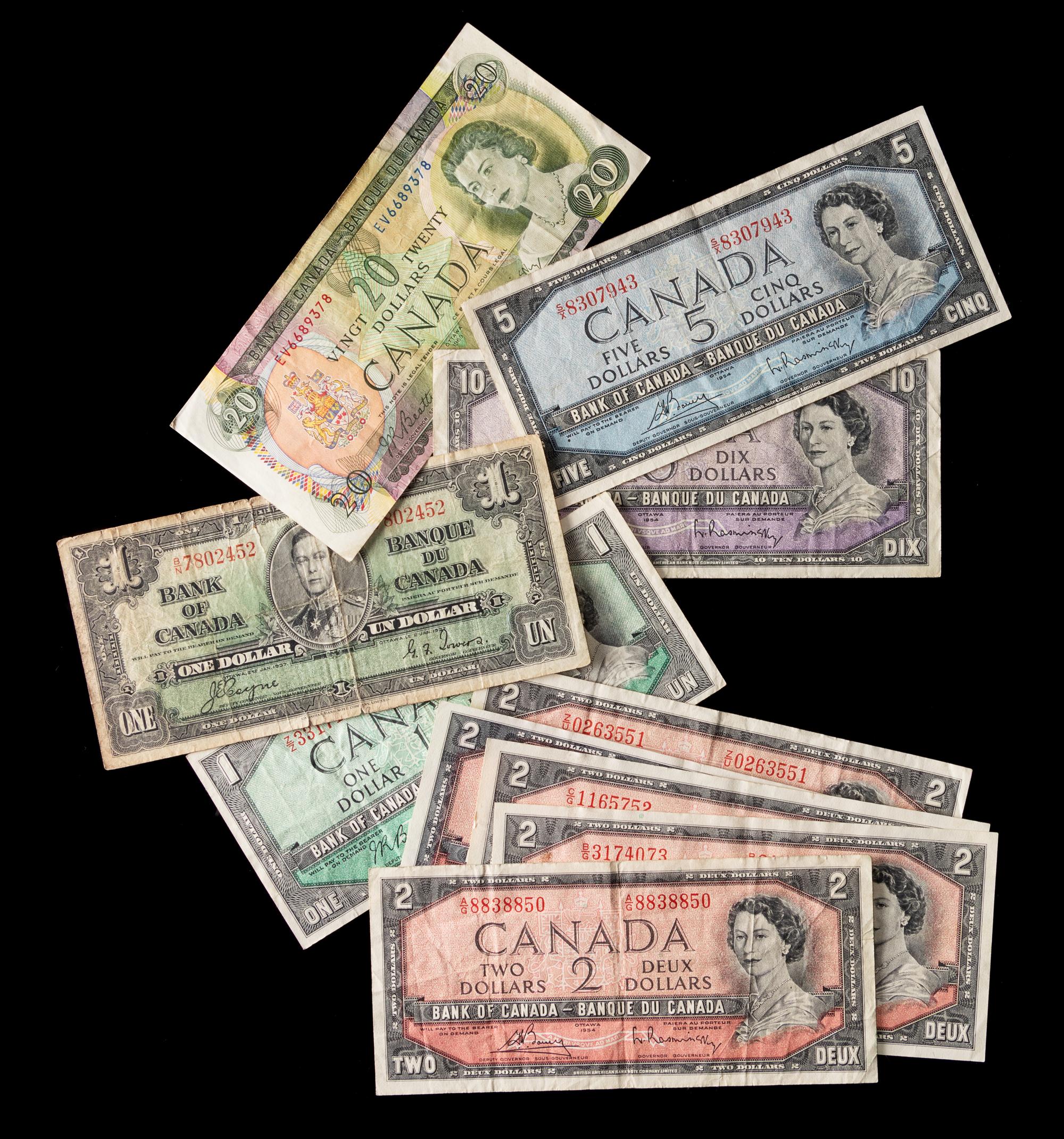 A Collection of Canadian Paper Money