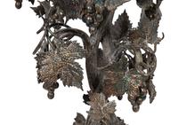 An English Victorian Silver-Plate and Cut Glass Centerpiece