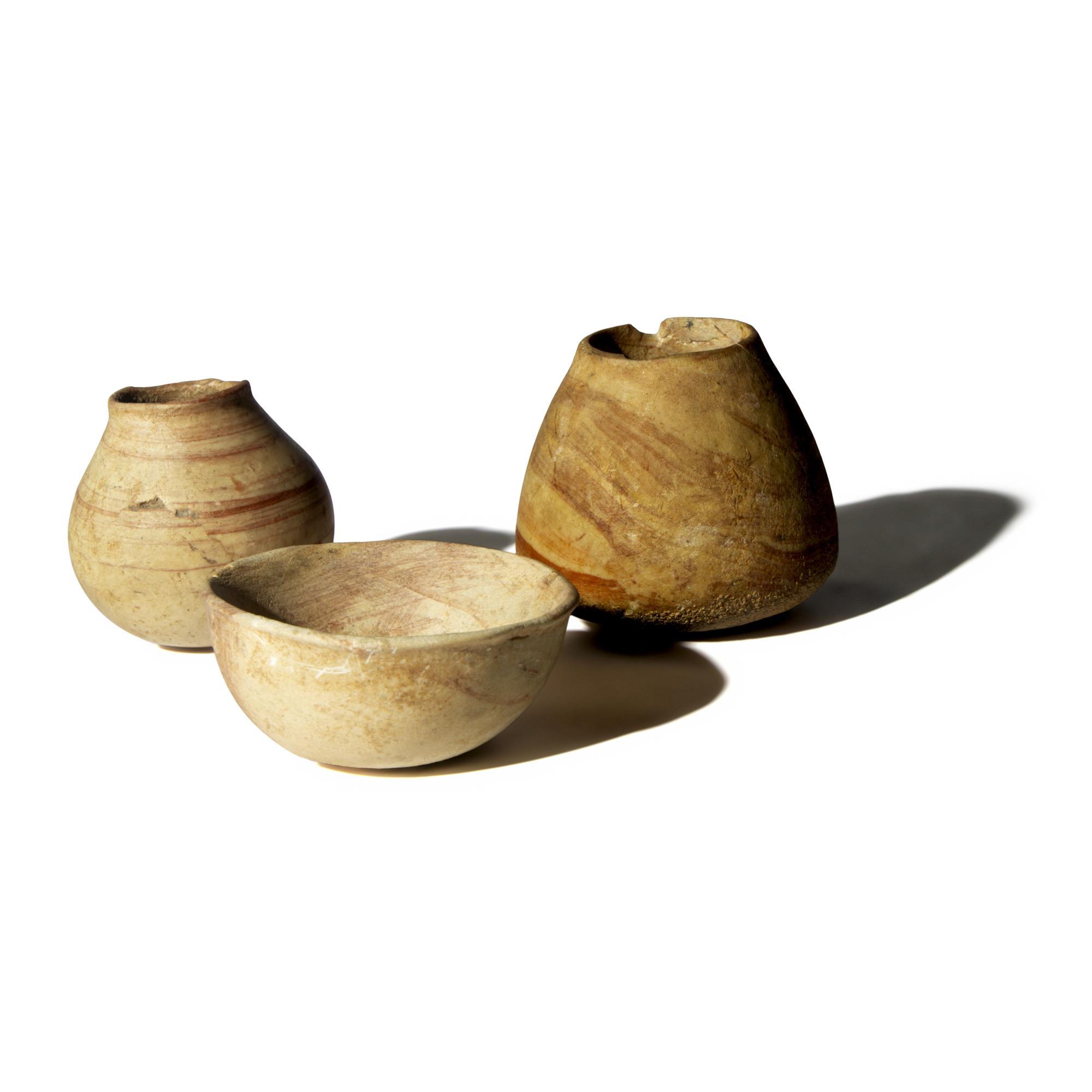 Three Near Eastern Limestone Vessels
