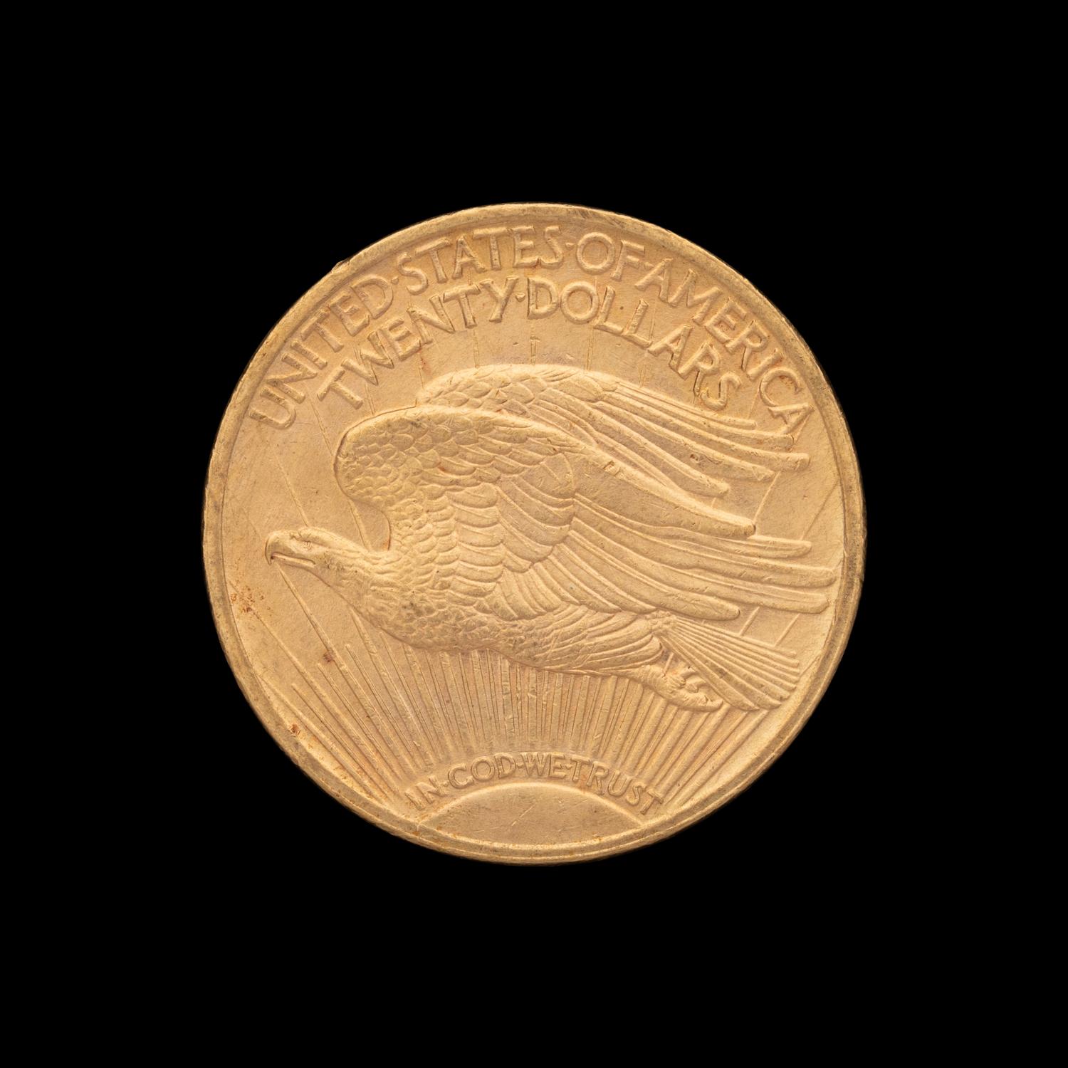 A 1922 Saint Gaudens $20 Gold Coin