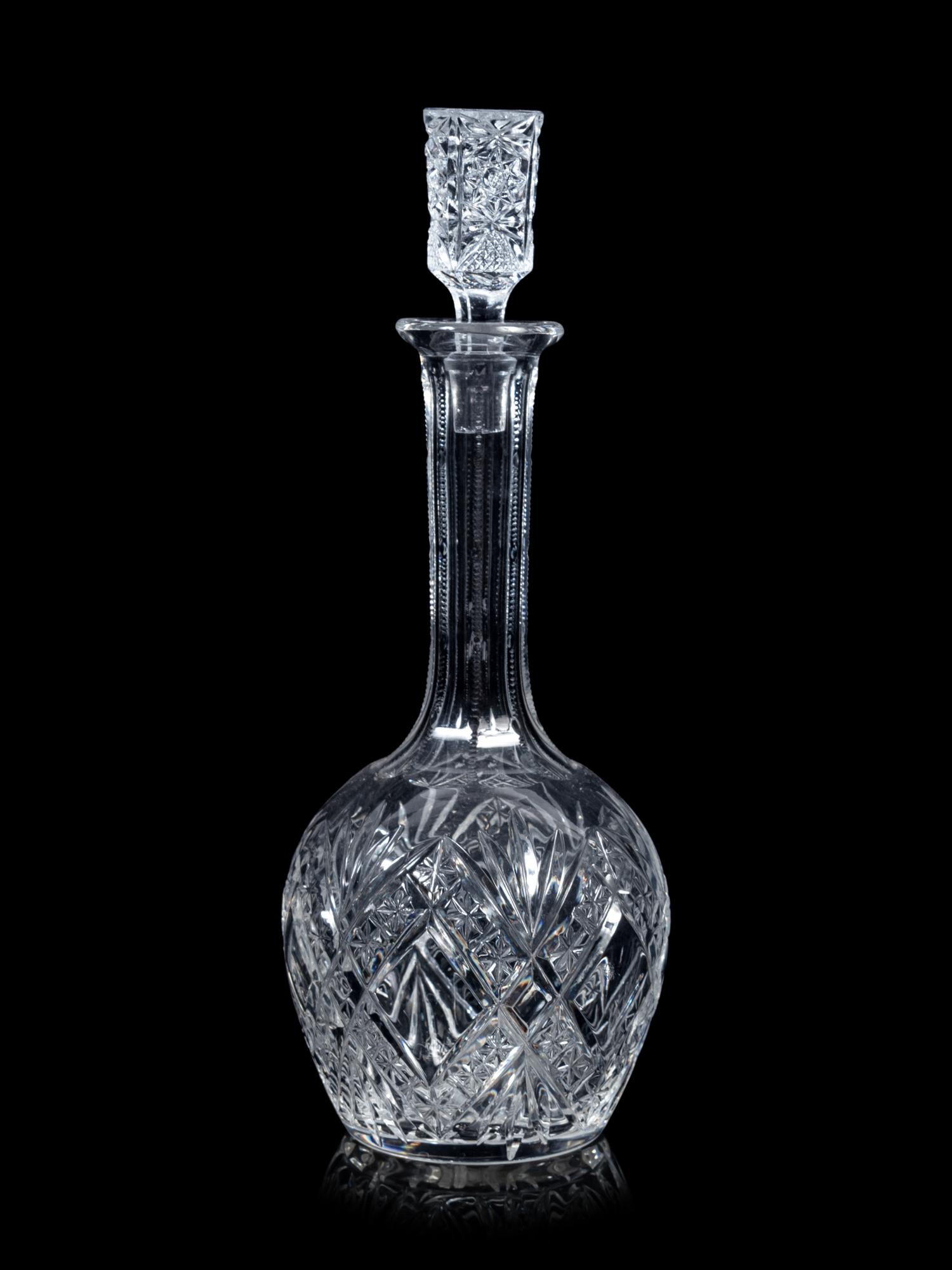 A Collection of Cut Glass Stemware and Other Articles