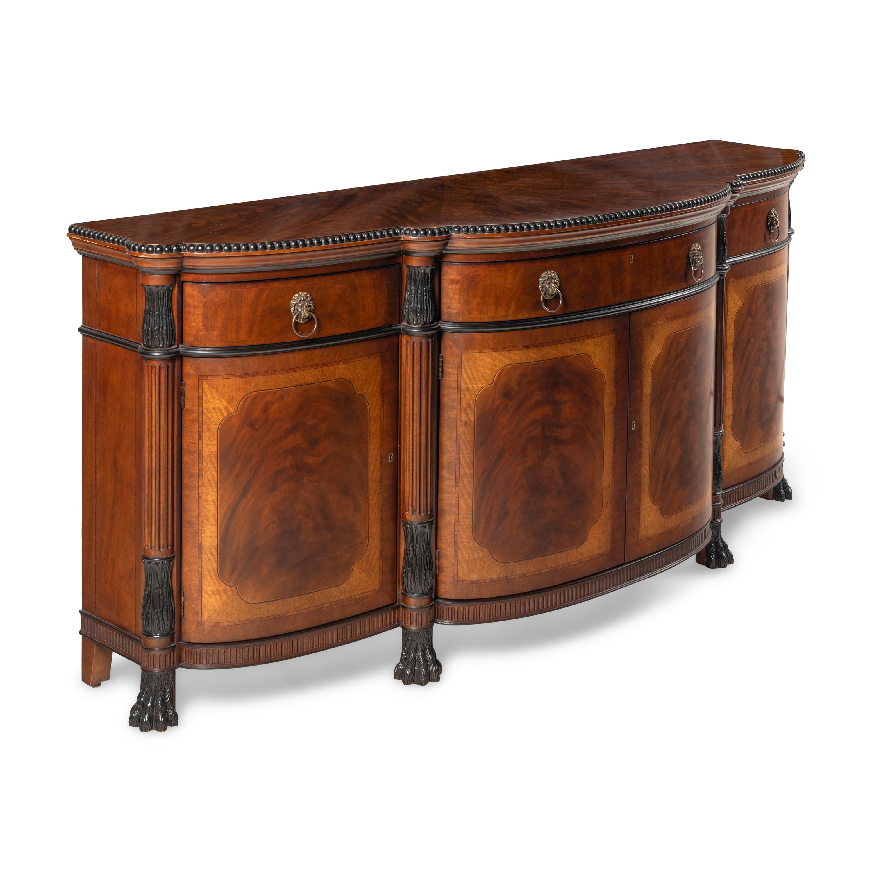 An E J Victor Part Ebonized Mahogany Sideboard