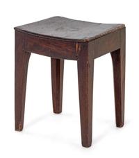 An English Provincial Elmwood Saddletop Stool — LATE 18TH/EARLY 19TH CENTURY