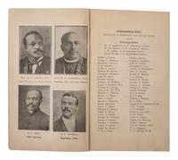 [AFRICAN AMERICANA - RELIGION]. A group of 8 items related to the American Methodist Episcopal Church (A.M.E.), incl. photograph and "Minutes" from conferences held in Pennsylvania and West Texas.