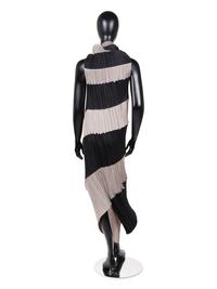 Issey Miyake Pleated Two-Tone Sleeveless Dress