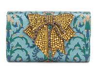 Gucci Brocade Broadway Clutch Bag with Bow