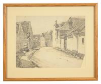 Two Works: French Village Scenes (2)