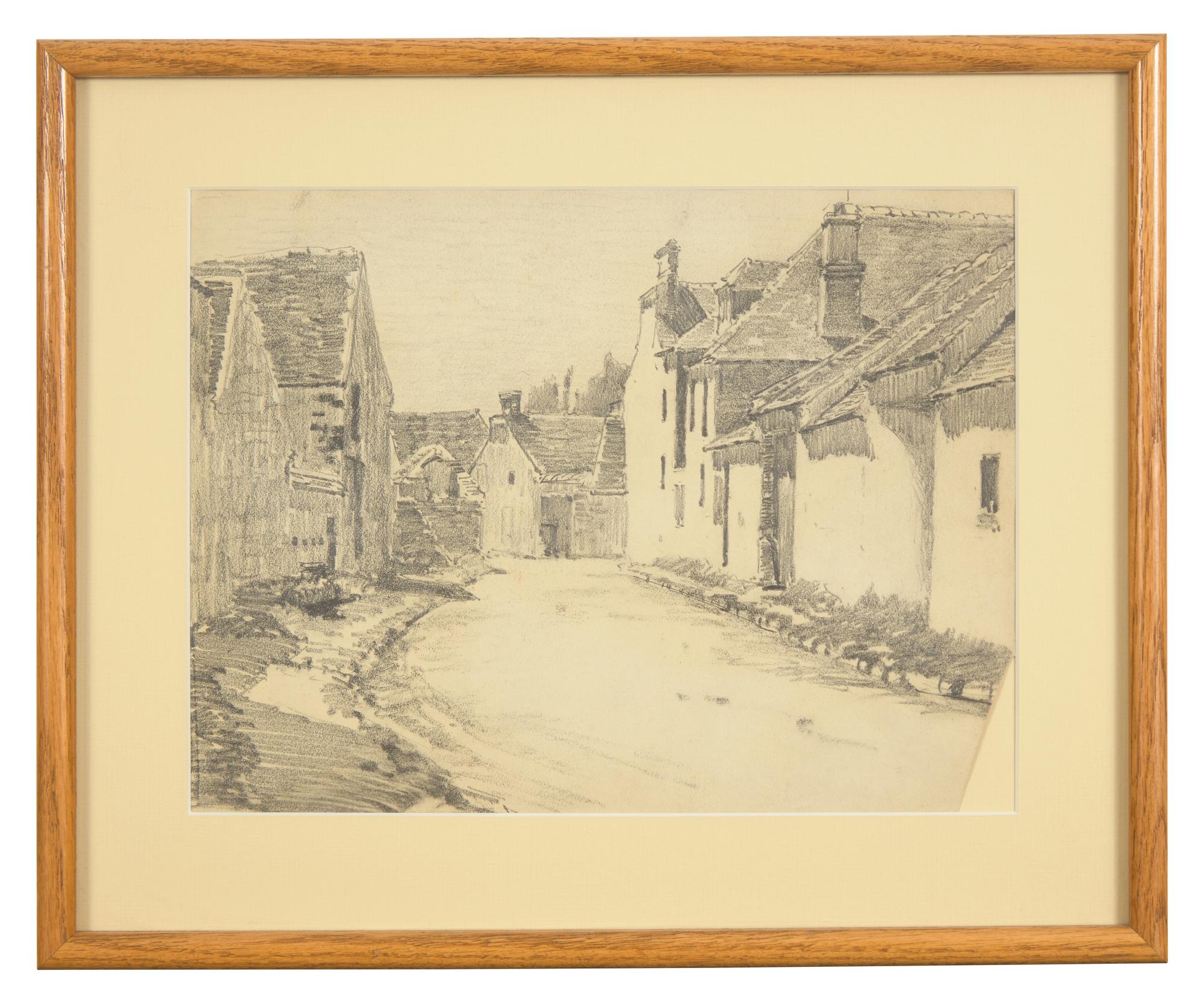 Two Works: French Village Scenes (2)