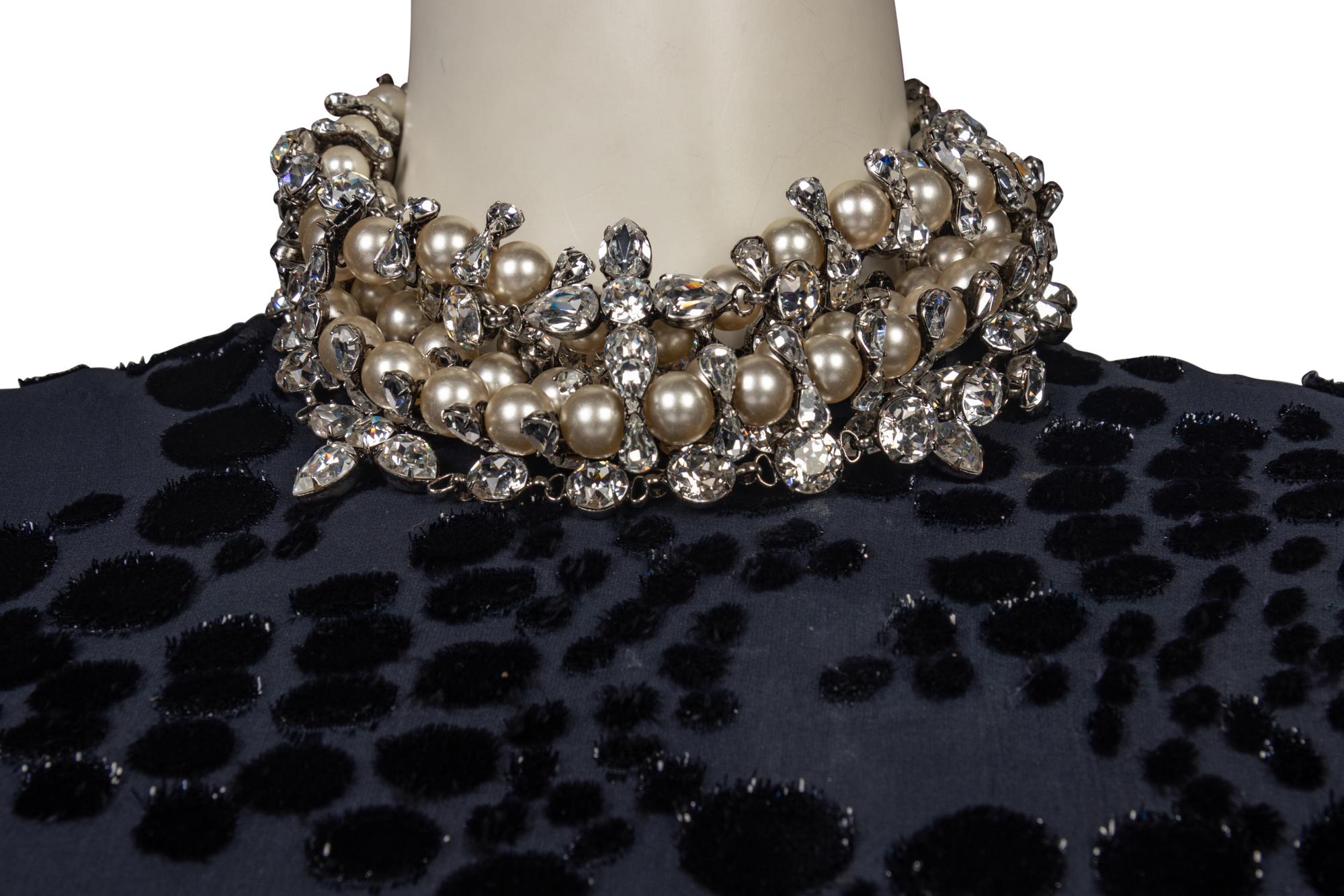 Two Designer Dresses with Two Brooches and Two Necklaces