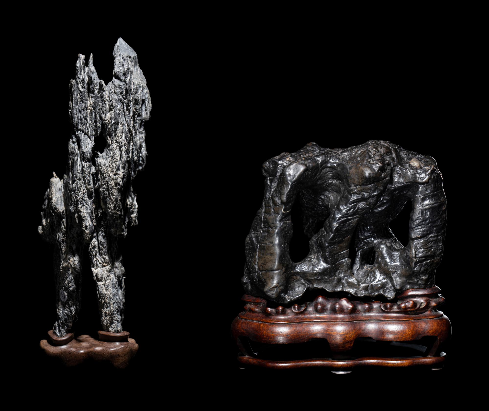 Two Lingbi Scholar's Rocks