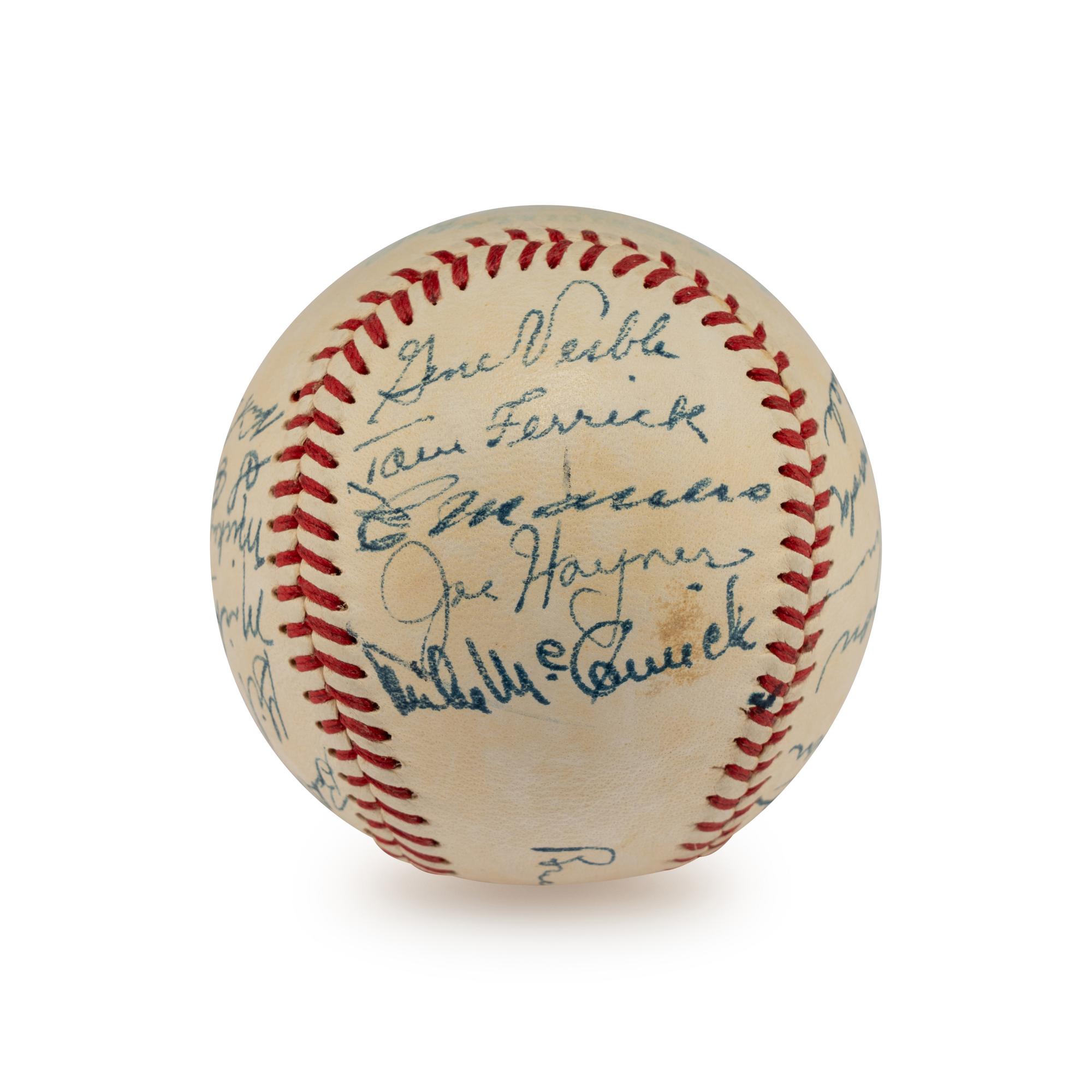A 1951 Washington Senators Team Signed Autograph Baseball (Beckett Authentication Services)