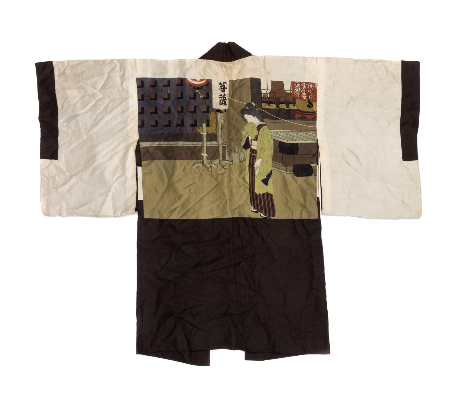 Three Japanese Silk Robes Length of longest 40 inches. — 20TH CENTURY