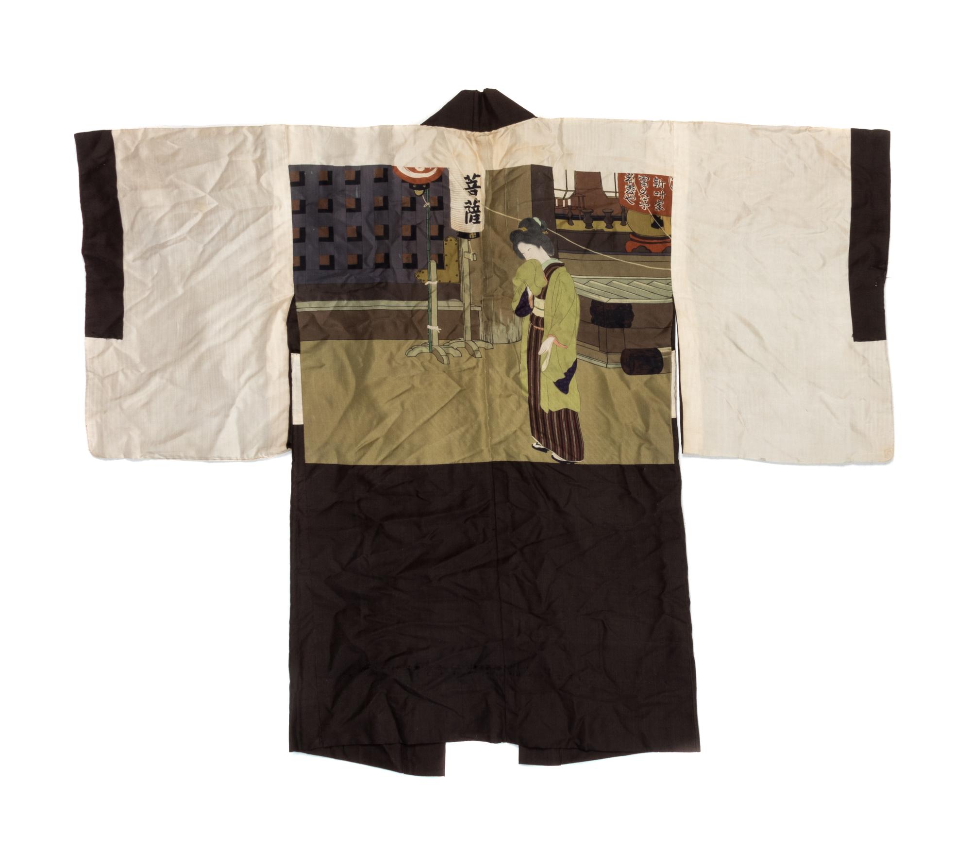Three Japanese Silk Robes Length of longest 40 inches. — 20TH CENTURY