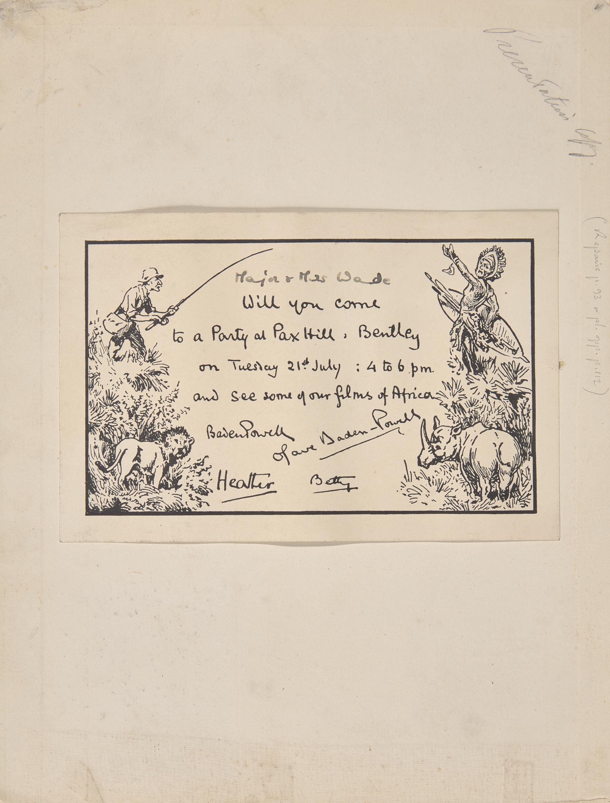 Baden-Powell, R(obert).S.S. Sketches in Mafeking and East Africa