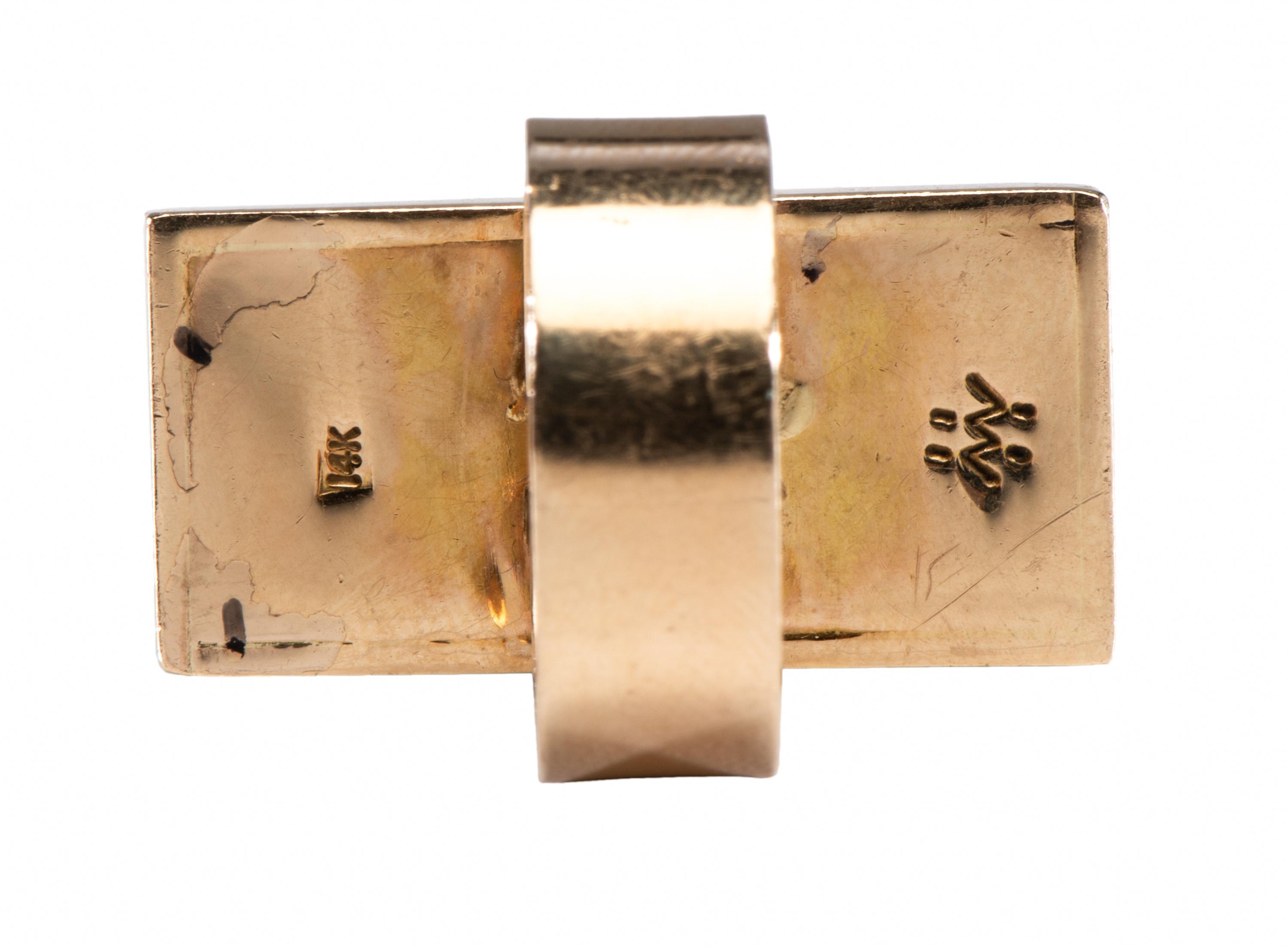 14k Gold Ring, with Coral, Turquoise, Sugilite, and Spiny Oyster Mosaic Inlay Lot is located and will ship from Denver, Colorado.