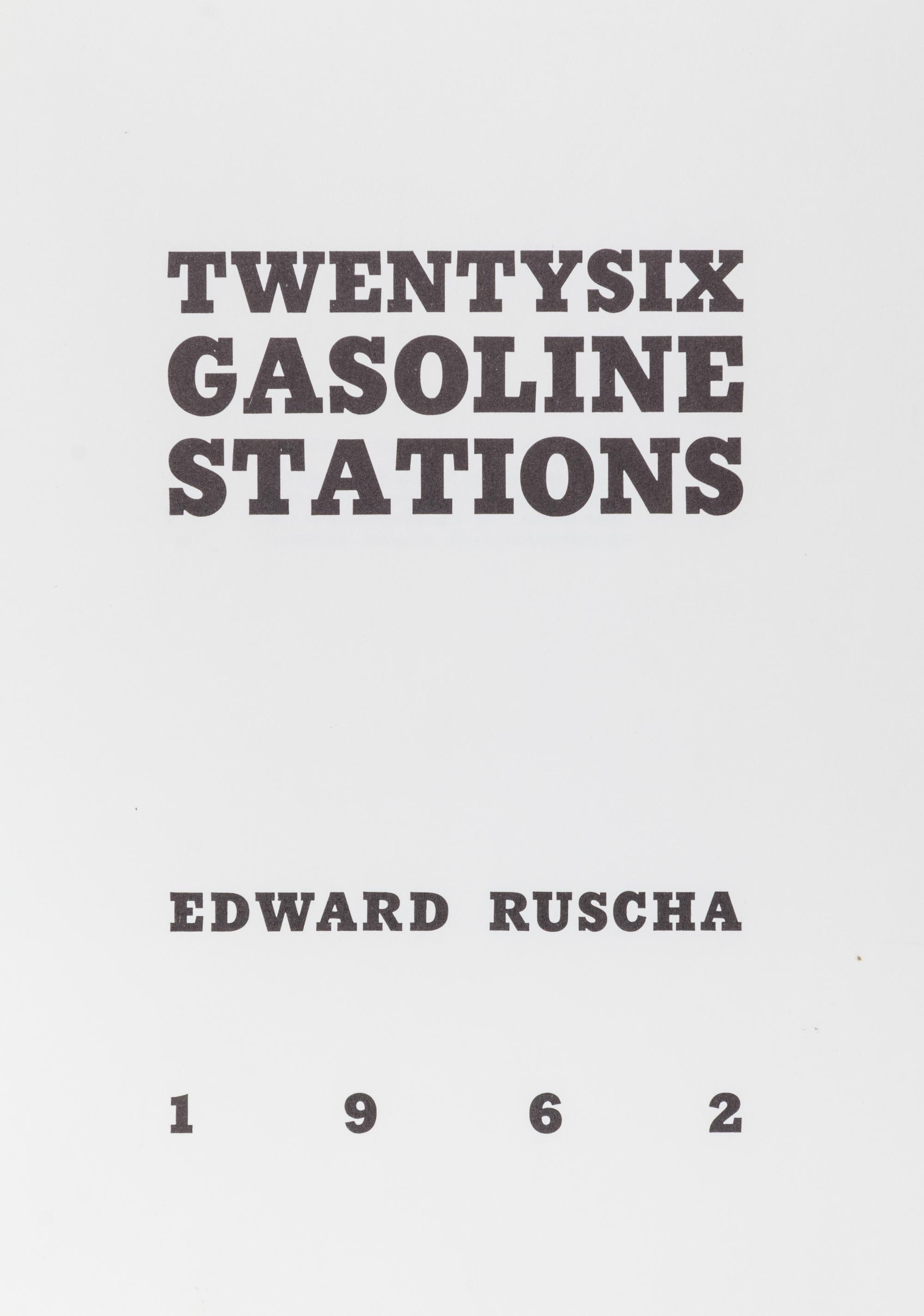 RUSCHA, ED. Twentysix Gasoline Stations. Alhambra, CA, 1969. With three others imitating Ruscha's works (4 total)