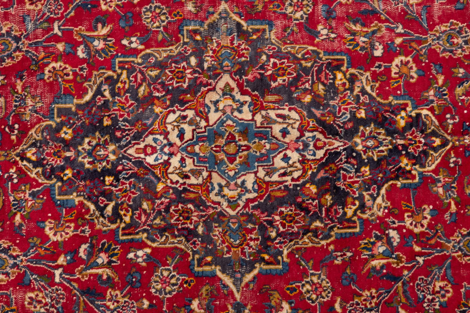 A Kashan Wool Rug