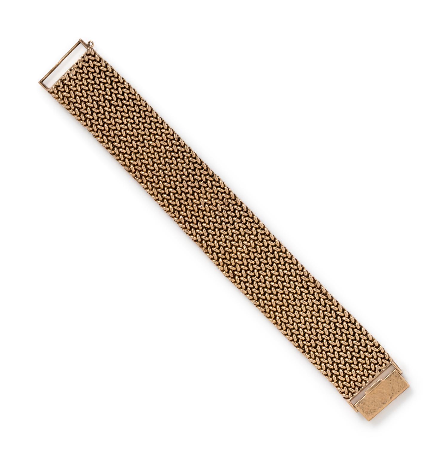 SEAMAN SCHEPPS, YELLOW GOLD BRACELET